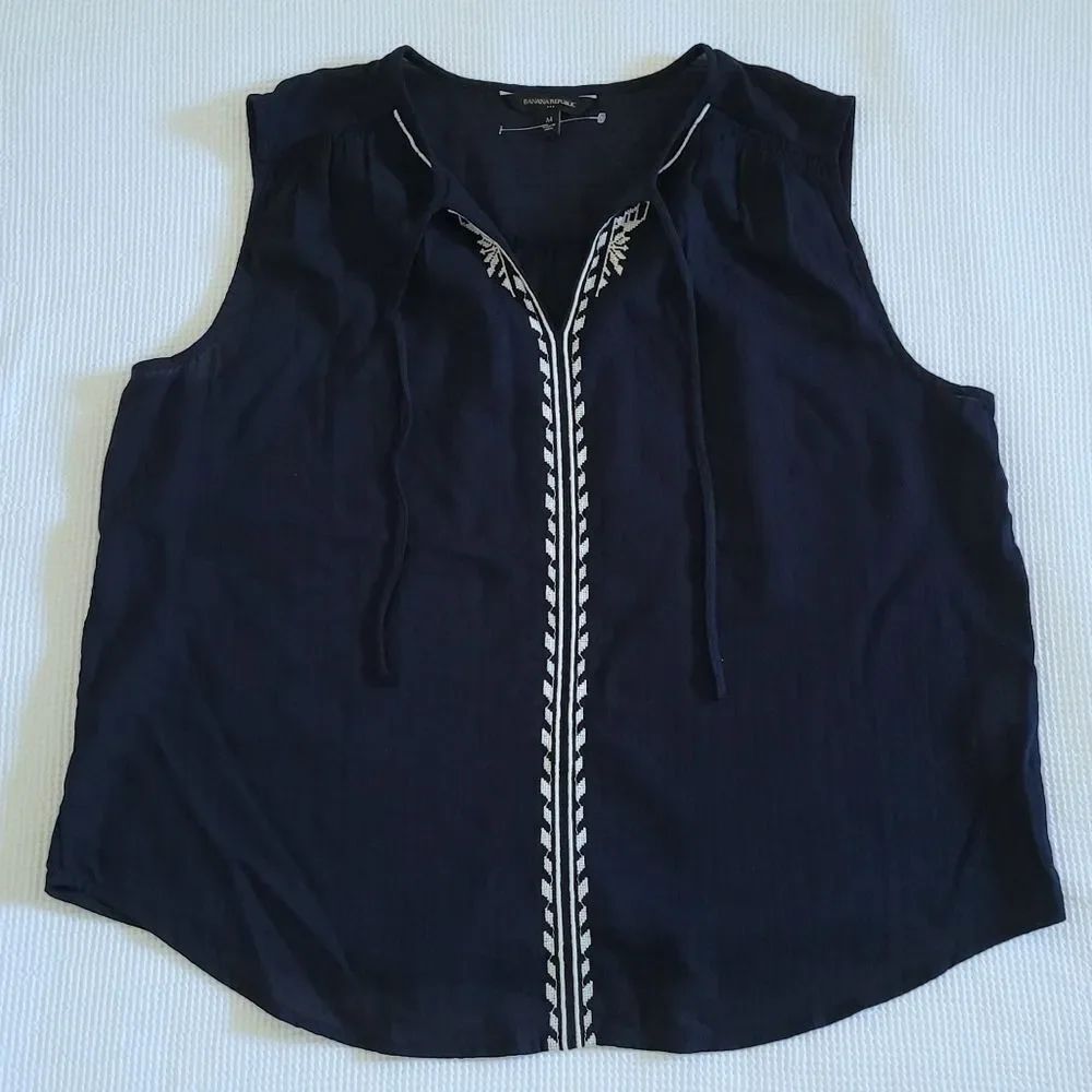Banana🍌Republic Navy🇺🇲 Blue💙 Sleeveless Top - NWT